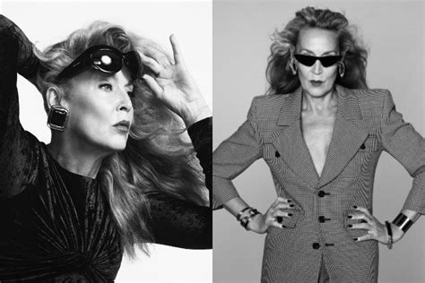 jerry hall yves saint laurent|Glamorous blast from the past: Jerry Hall in the new Saint .